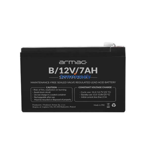 Batteri 12v agm 12v 7ah universal B/12V/7AH