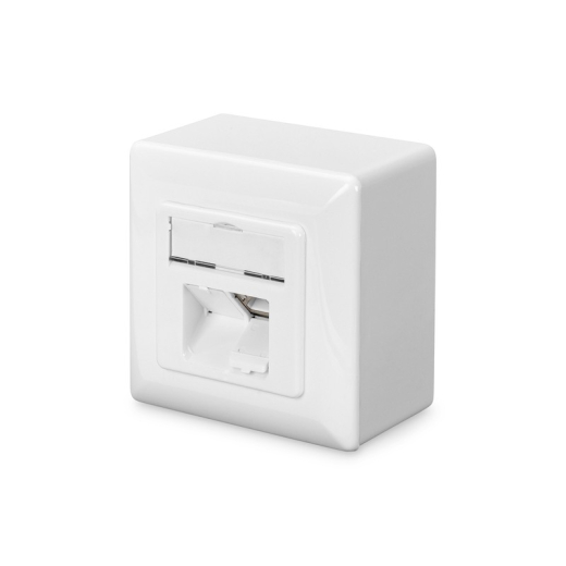 CAT 6, Klasse E, V�gboks, sk�rmet, overflademonteret