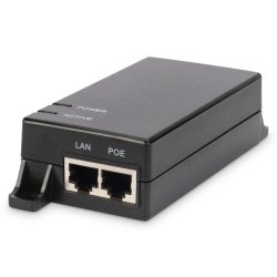 Str�mforsyning/adapters PoE 802.3af, maks. 48V 15.4W Gigabit 10/100 / 1000Mbps, aktiv