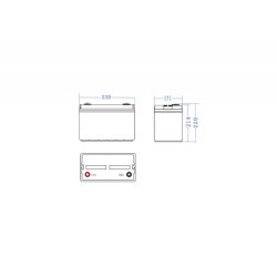 Batteri AGM 12V 90Ah