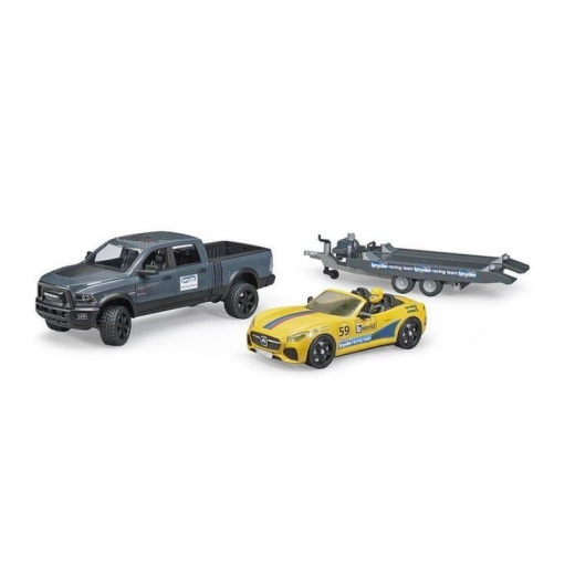 Auto Dodge RAM 2500 Power Wagon med en traktortrekker