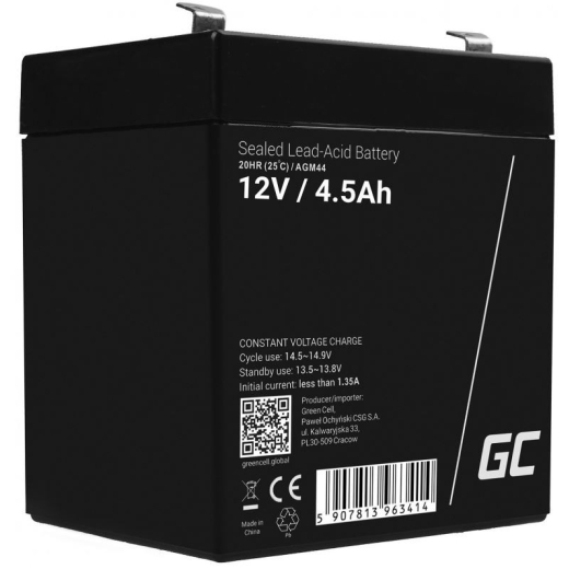 Batteri AGM VRLA 12V 4.5Ah
