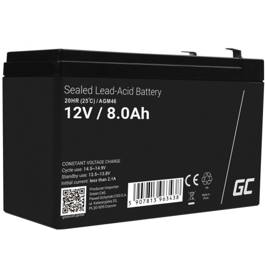 Batteri AGM VRLA 12V 8Ah