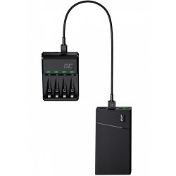 VitalCharger oplader 4x Batterier AA 2000mAh