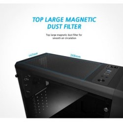 PC kabinet S3 TG ATX Mid Tower PC kabinet TG bl�ser x3