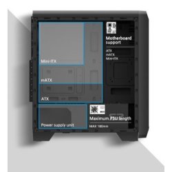 ZALMAN S2 ATX Mid Tower PC Case 120mm bl�ser