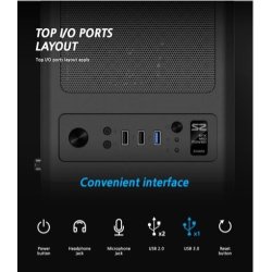 ZALMAN S2 ATX Mid Tower PC Case 120mm bl�ser