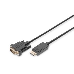 DisplayPort-kabel med snap 1080p 60Hz FHD Type DP / DVI-D (24 + 1) M / M 2m
