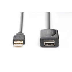 USB 2.0 Repeater kabel, USB A M / A F l�ngde 5m