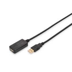USB 2.0 Repeater kabel, USB A M / A F l�ngde 5m
