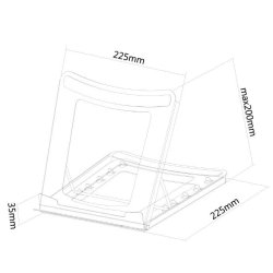 Laptop Stativ NSLS075BLACK