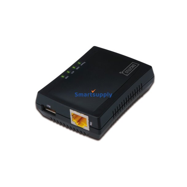 Multifunktionel USB Netv�rksserver 1-port