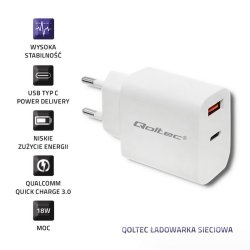 Oplader 18W 5-12V, 1.5-3A, USB C