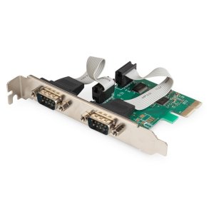 PCI Express RS232 Seriel Port Udvidelseskort/Controller, 2xDB9, Chipset: ASIX99100