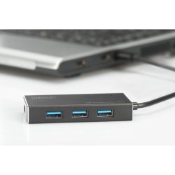 Hub 4-port USB 3.1 Str�madapter aluminium