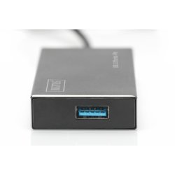 Hub 4-port USB 3.1 Str�madapter aluminium