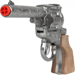 Metal cowboy revolver