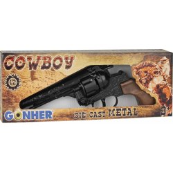 Metal cowboy revolver Gonher