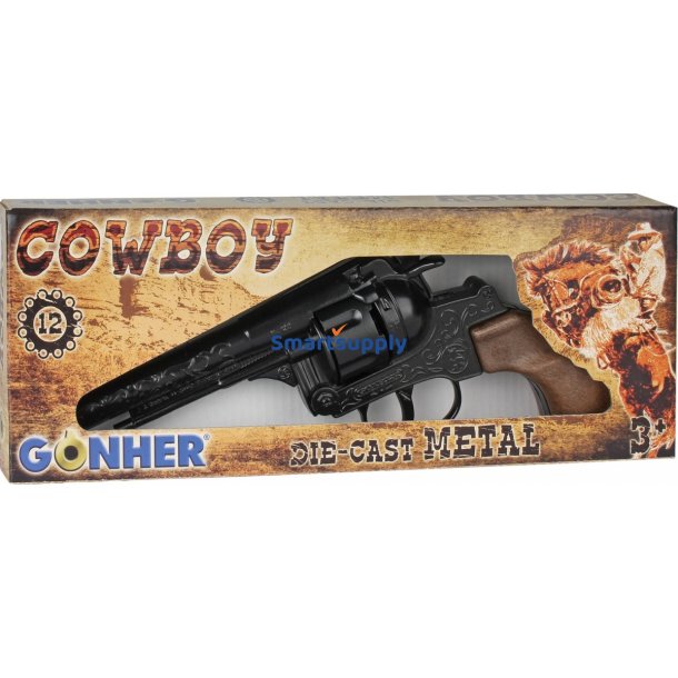 Metal cowboy revolver Gonher