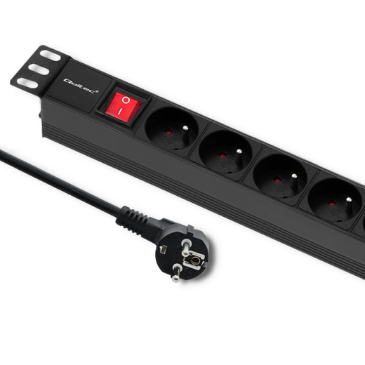 Str�mfordeler til RACK 1U 16A, PDU, 8xFRENCH, 2m
