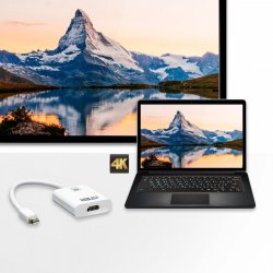 Mini DisplayPort til 4k HDMI Aktiv Adapter