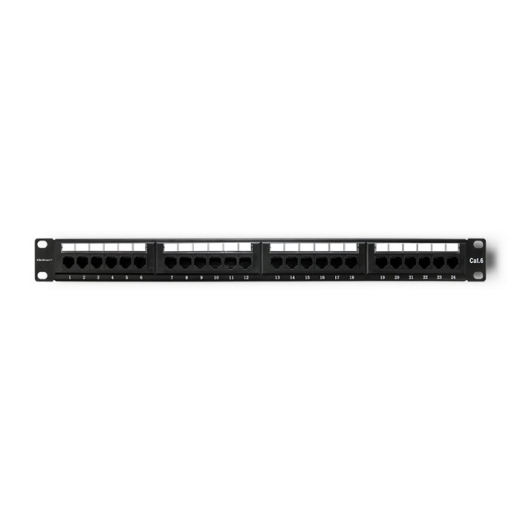 Patch panel RACK 24 porte, cat.6 UTP