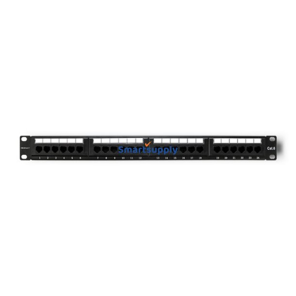Patch panel RACK 24 porte, cat.6 UTP