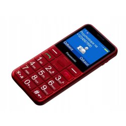 Senior mobiltelefon KX-TU155 r�d