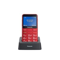 Senior mobiltelefon KX-TU155 r�d