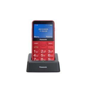 Senior mobiltelefon KX-TU155 r�d