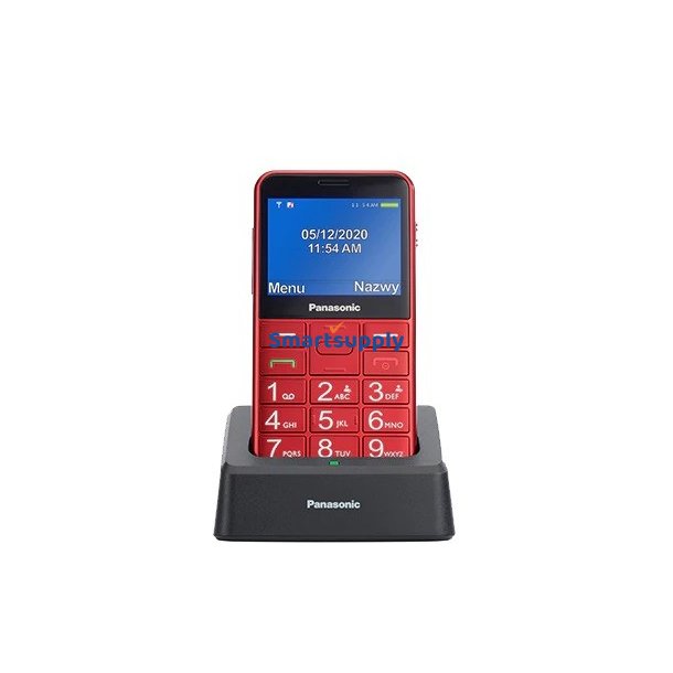 Senior mobiltelefon KX-TU155 r�d