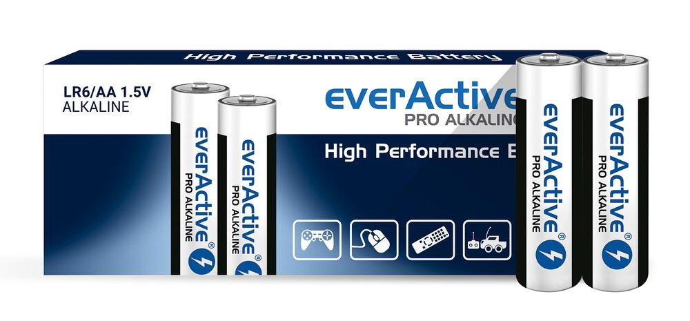 BATTRIES LR6/AA PRO ALKALINE SHRINK 10 STK - AA - Smartsupply.dk