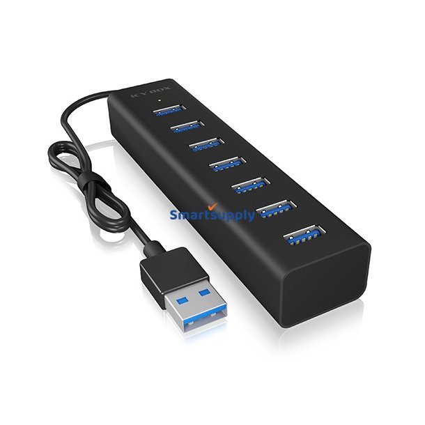 ICY BOX IB-HUB1700-U3 7-Port USB HUB+powerada
