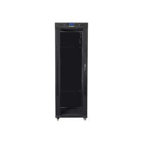 Installationsskab rack 19 37u 600x800 sort, sort glasd�r lcd (Flad pakke)
