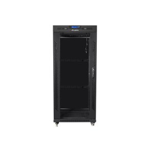 Installationsskab rack 19 27U 600x800 sort, glasd�r lcd (flat pack)