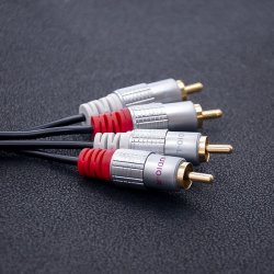 Kabel 2xRCA han 2xRCA han