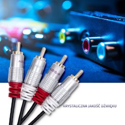 Kabel 2xRCA han 2xRCA han