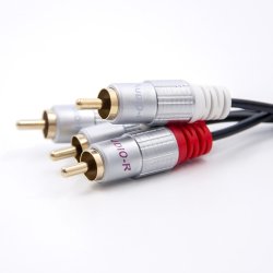 Kabel 2xRCA han 2xRCA han