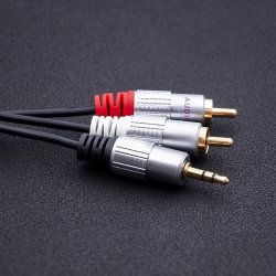 Kabel 2xRCA Mini Jack 3.5mm