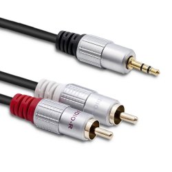 Kabel 2xRCA Mini Jack 3.5mm