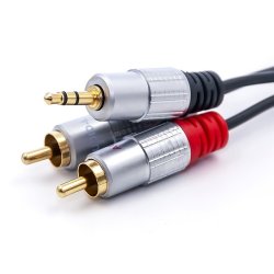 Kabel 2xRCA Mini Jack 3.5mm
