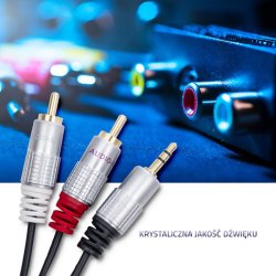 Kabel 2xRCA Mini Jack 3.5mm