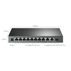 TP-Link SG1210MPE switch 8GE PoE+ 1GE 1SFP