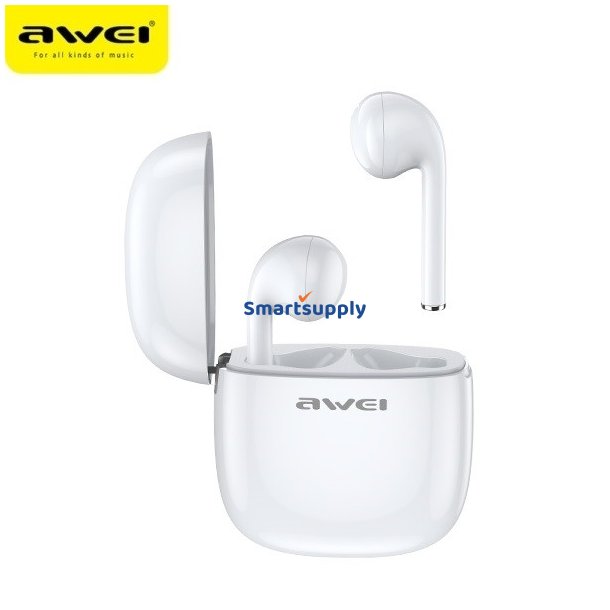 �retelefoner Bluetooth T28 TWS+docking Hvid