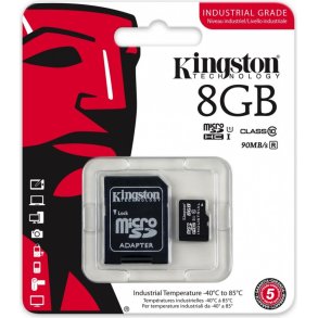 Memory card microSD 8GB CL10 UHS-I Industrial