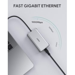 CB-C91 aluminium USB-C Hub 8i1 RJ45 Eth