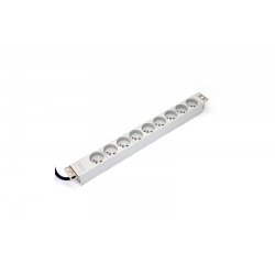 1U aluminium PDU rackmonteret bord 16A 9x stik