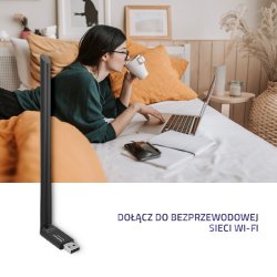 Wi-Fi USB-adapter med antenne tr�dl�s