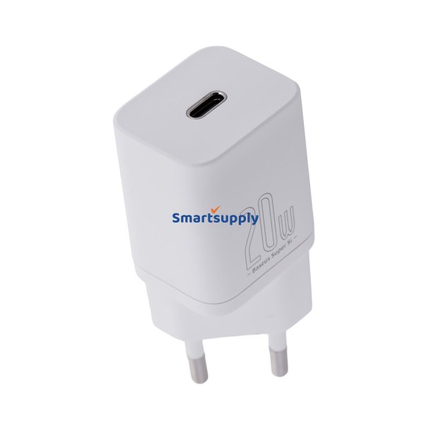 Baseus Super Si Smartphone Hvid AC Hurtig Opladning Indendrs