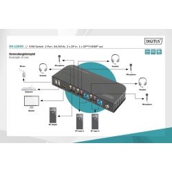 KVM switch - 2 porte DS-12850